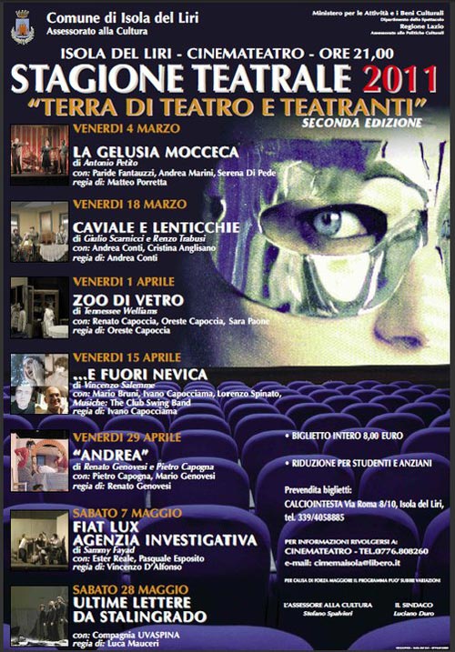 Stagione teatrale Isola Liri 2011 con I Commedianti del Cilindro